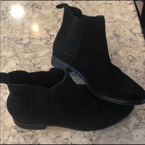 TOMS Black Suede Booties